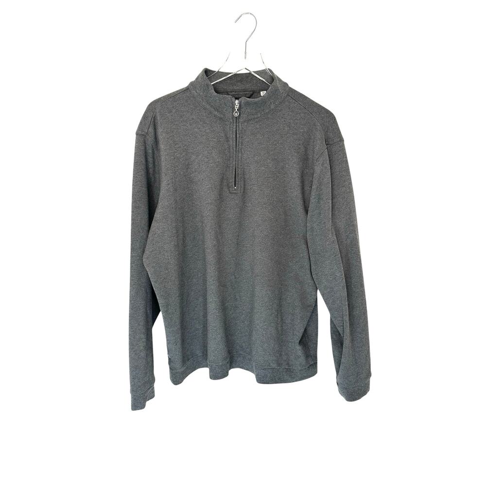 John Ashworth Co. Link Soul Men's Gray Half Zip Golf Pullover Shirt Large‎